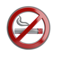 Nej rökning tecken, Nej rökning ikon ai-generativ png