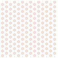 Flat floral pattern Design in peach tones vector