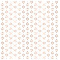 Flat floral pattern Design in peach tones vector