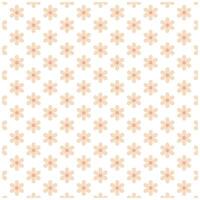 Flat floral pattern Design in peach tones vector