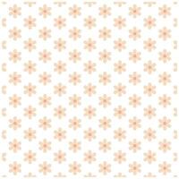 Flat floral pattern Design in peach tones vector