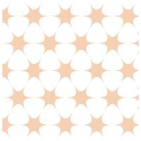 Flat floral pattern Design in peach tones vector