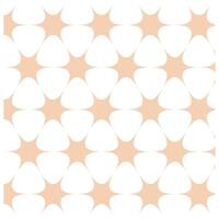 Flat floral pattern Design in peach tones vector