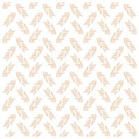 Flat floral pattern Design in peach tones vector