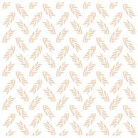 Flat floral pattern Design in peach tones vector