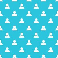 Seamless pattern, Person, Human Avatar, Social media background. vector