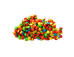 Bhutan multicolored sweet candy Dragees in shape of Kazakhstan map . 3d illustration png