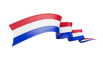 3d Flag Of Paraguay, 3d Waving Paraguay Ribbon Flag, 3d illustration png