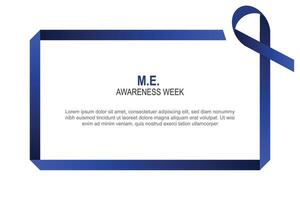 M.E. Awareness Week, Health background. vector