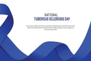 National Tuberous Sclerosis Day background. vector