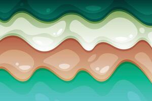 Vibrant waves in fluid motion. vector