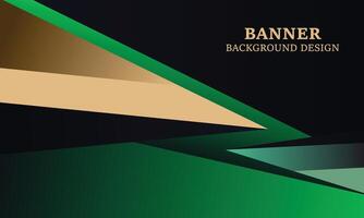 Banner background with triangles. vector