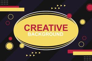 Colorful circles and shapes on a creative background. vector