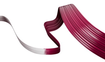 qatar vlag lint 3d illustratie png