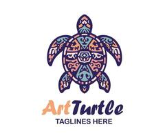 resumen mar Tortuga gráfico Arte diseño concepto vector