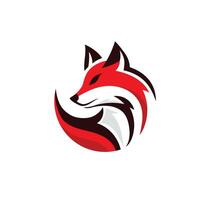 creative fox head mascot vector