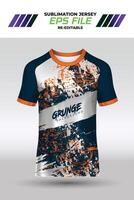 Sport jersey design, fabric textile for sublimation vector