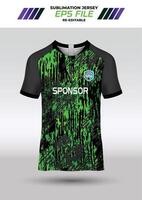 Sport jersey design, fabric textile for sublimation vector