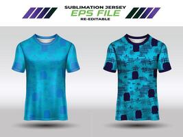 Sport jersey design, fabric textile for sublimation vector