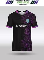 Sport jersey design, fabric textile for sublimation vector