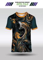 Sport jersey design, fabric textile for sublimation vector