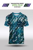 Sport jersey design, fabric textile for sublimation vector