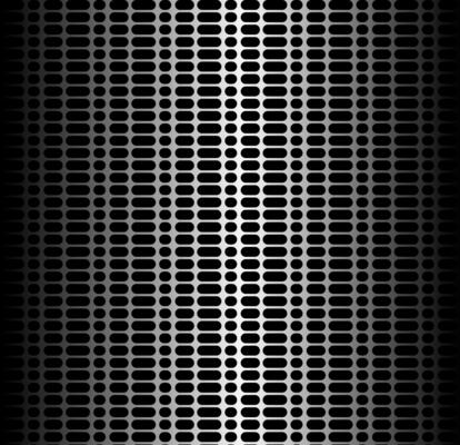 Abstract geometric pattern in the form of a metal lattice on a black background