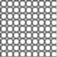 Abstract texture in the form of a seamless geometric pattern of circles and rings on a white background vector