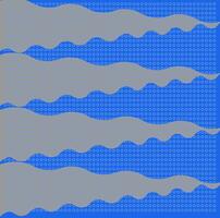 Blue abstract background decorated with a pattern of wavy lines and dots vector