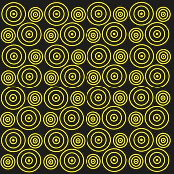 Abstract pattern in the form of golden spirals on a black background vector