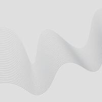 Technology abstract lines on white background. Abstract white blend digital technology flowing wave lines background. wavy pattern, stylish line art and web background design. vector