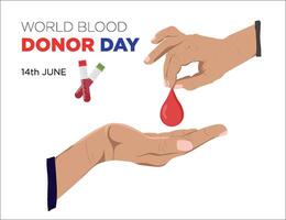 World Blood Donor Dya vector