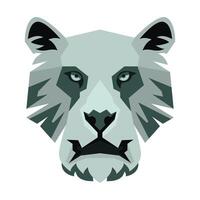 abstract illustration of angry monkey vector