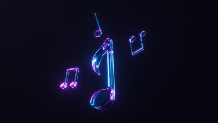 Animated Music Notes Stock Video Footage for Free Download