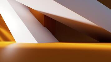 Abstract geometric interior structure, 3d rendering. video