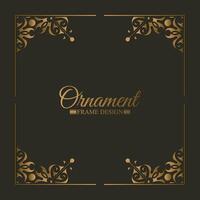 Elegant decorative frame design background vector