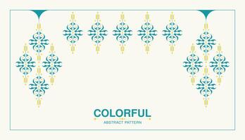 colorful ornament pattern design background vector