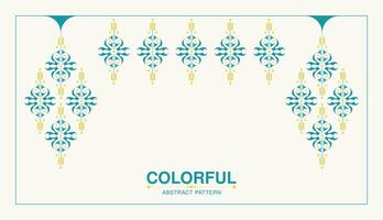 colorful ornament pattern design background vector