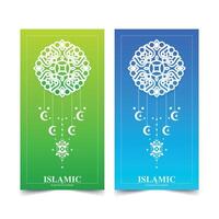 Colorful Ramadan kareem card template vector