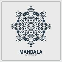 plantilla de diseño de fondo plano mandala vector