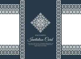 Invitation card design vintage style vector