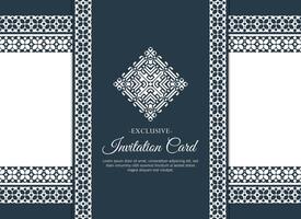 Invitation card design vintage style vector