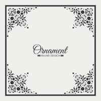 Elegant decorative frame design background vector