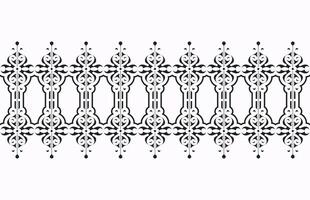 ornament style ethnic seamless borders vector