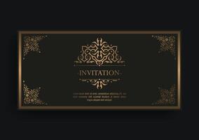 luxury invitation background style ornamental pattern vector