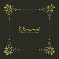 Elegant decorative frame design background vector