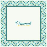 colorful art frame design template vector