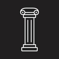 pillar icon illustration vector