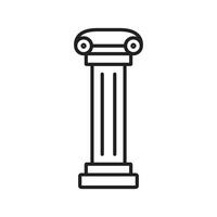 pillar icon illustration vector