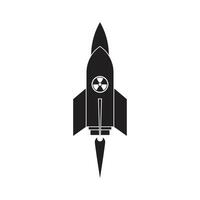 misil icono ilustración vector